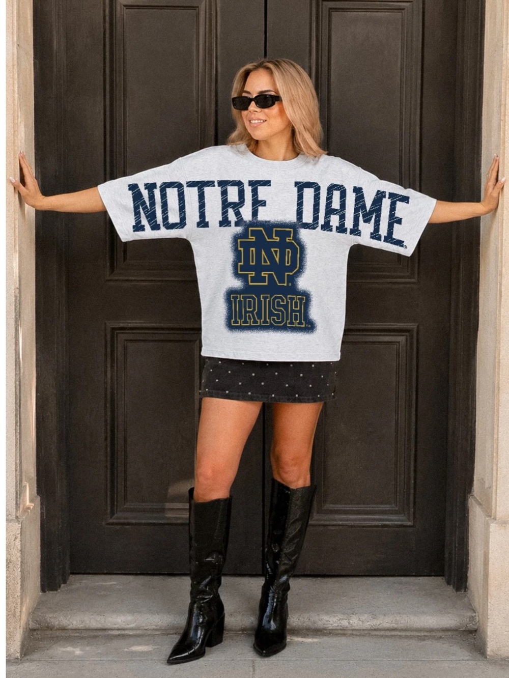 Notre Dame Irish Drip Culture Relaxed Fit Crewneck Tee